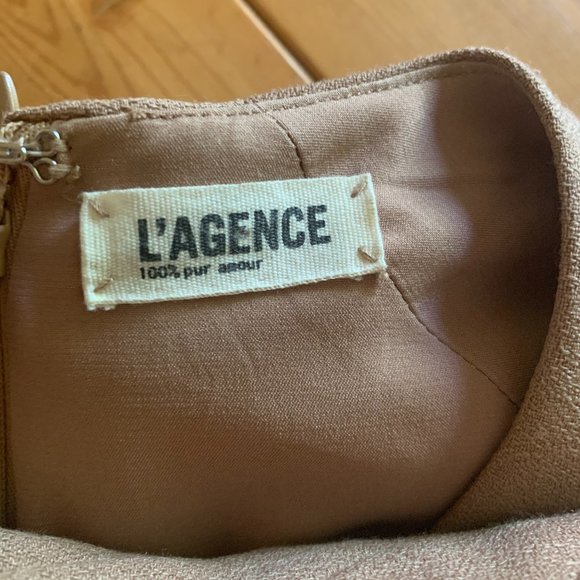 L'agence Tan Midi Work Dress Size 0 - Picture 4 of 4